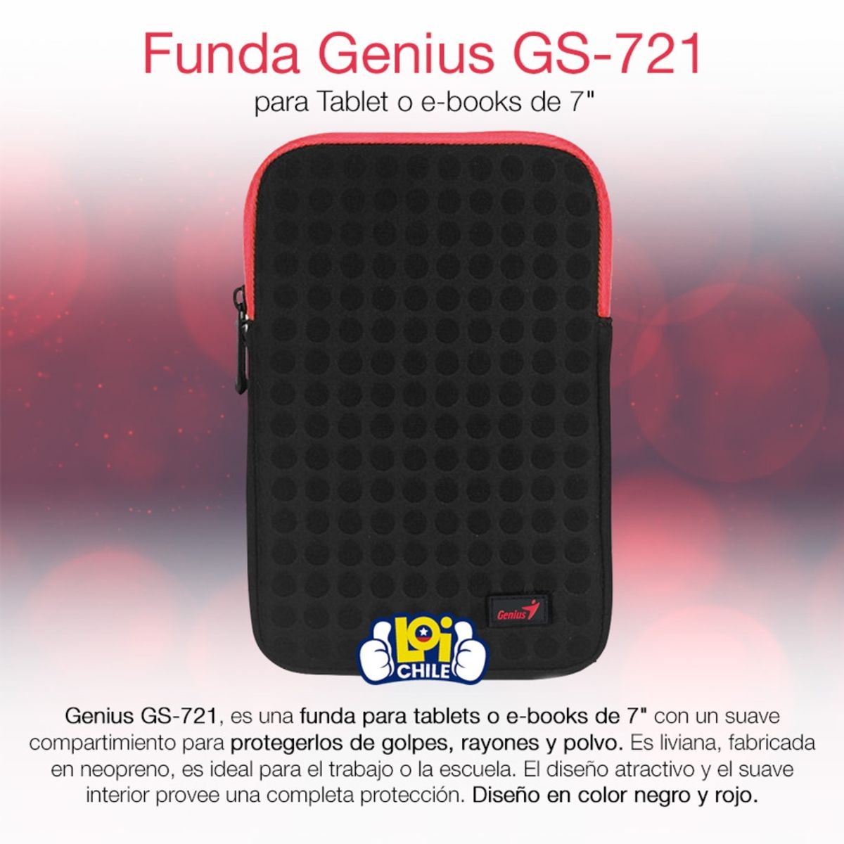 GENIUS - Funda Genius GS-721 para Tablet o Kindle de 7' GENIUS