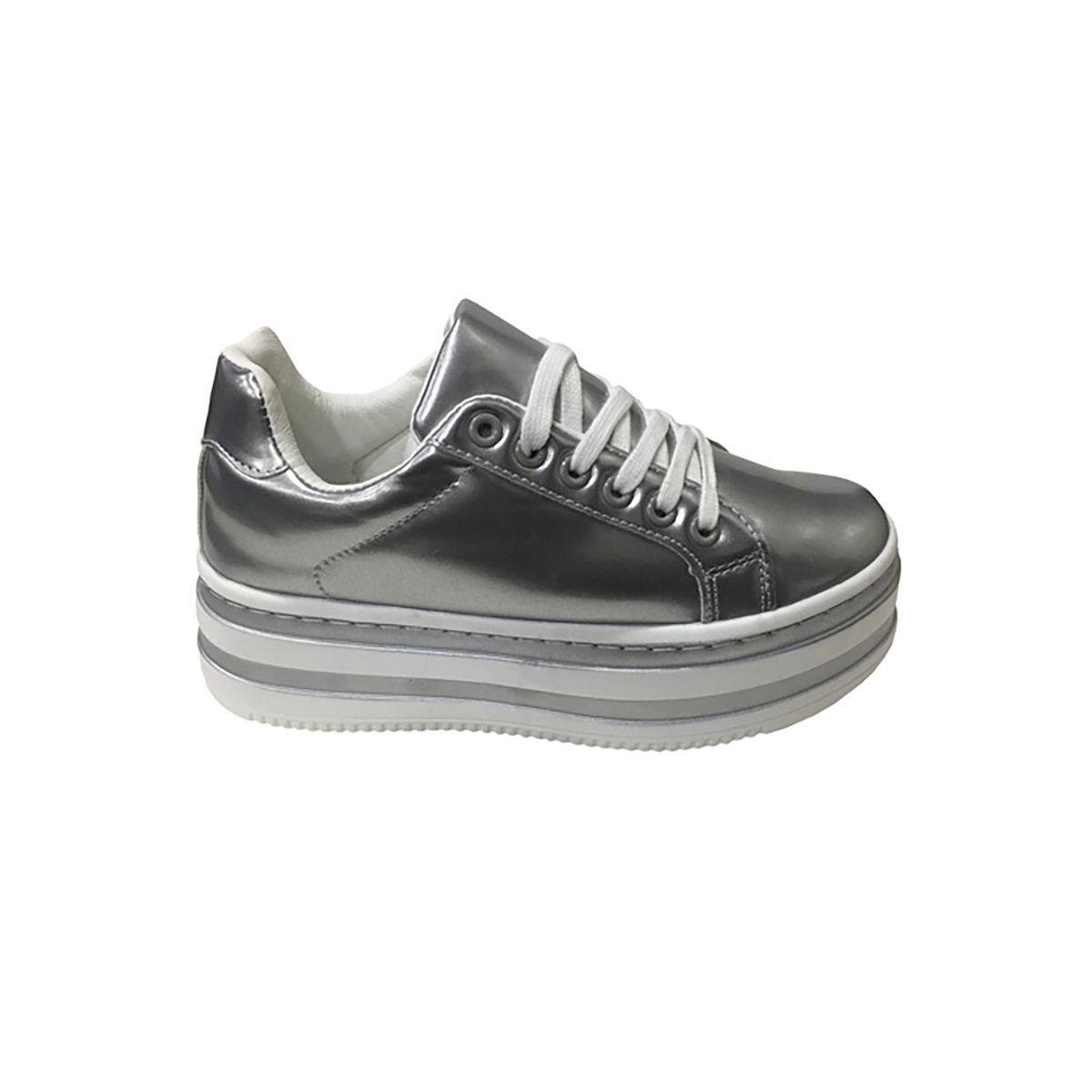 TODOPIEL - Zapatilla Mujer Plateado Todopiel