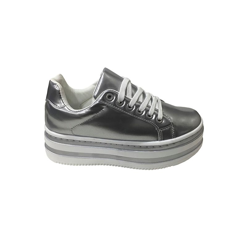 TODOPIEL - Zapatilla Mujer Plateado Todopiel