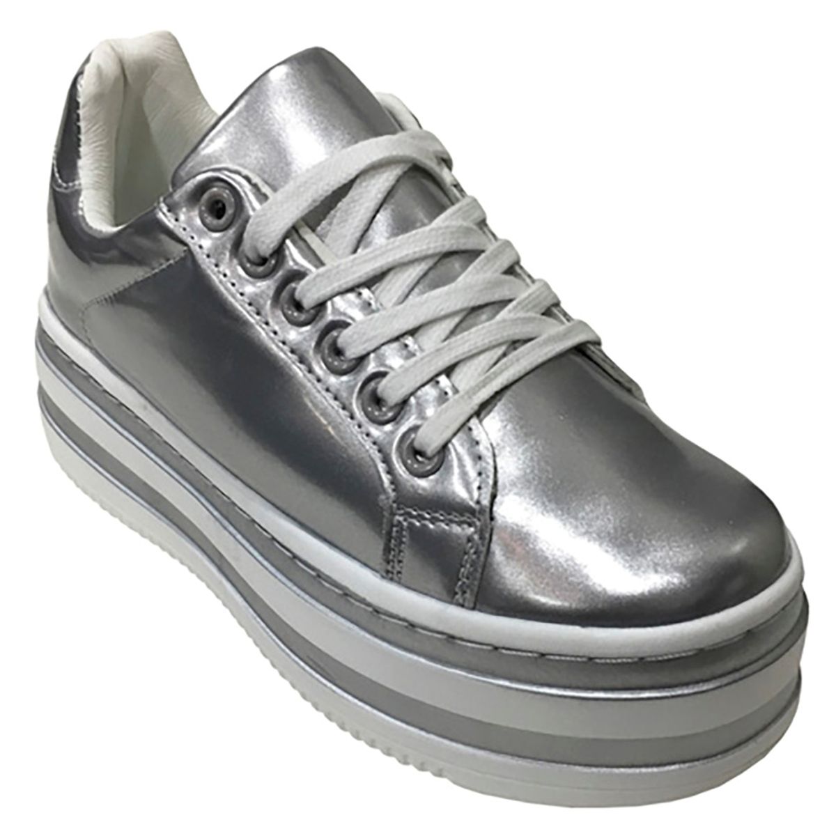 TODOPIEL - Zapatilla Mujer Plateado Todopiel