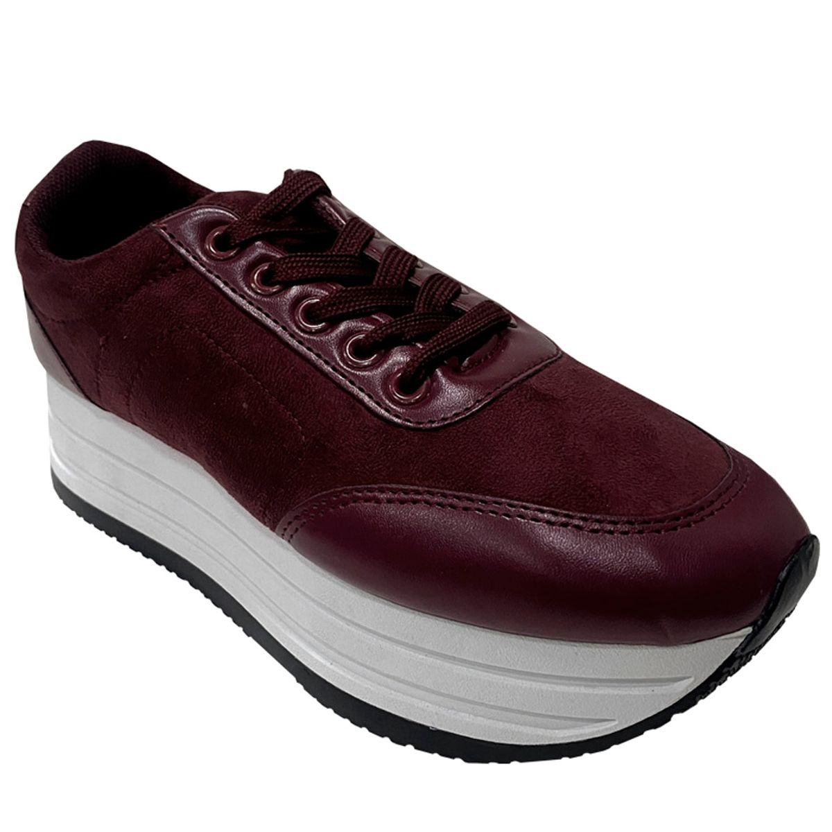 TODOPIEL - Zapatilla Mujer Burdeo Todopiel