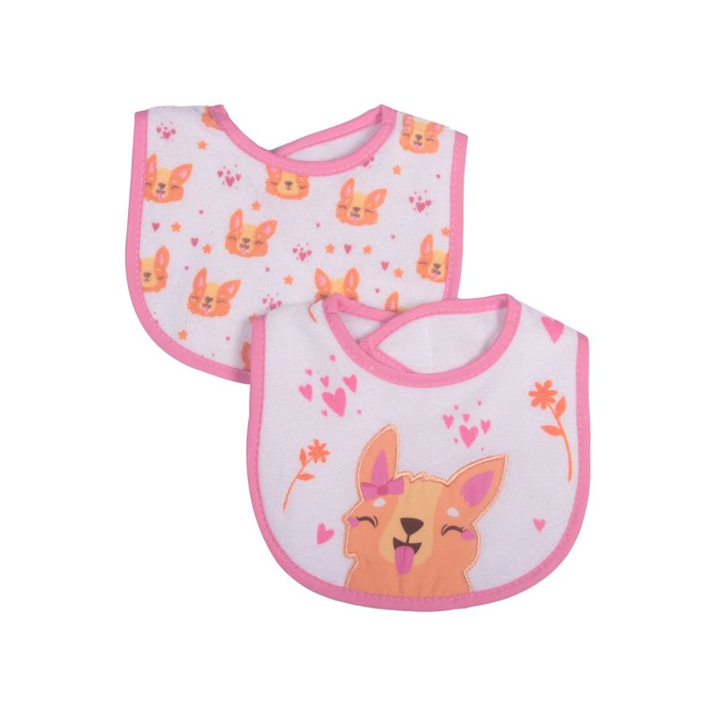 PILLIN - Set 2 Pzas Babero Bebe Niña Multicolor Pillín PILLIN