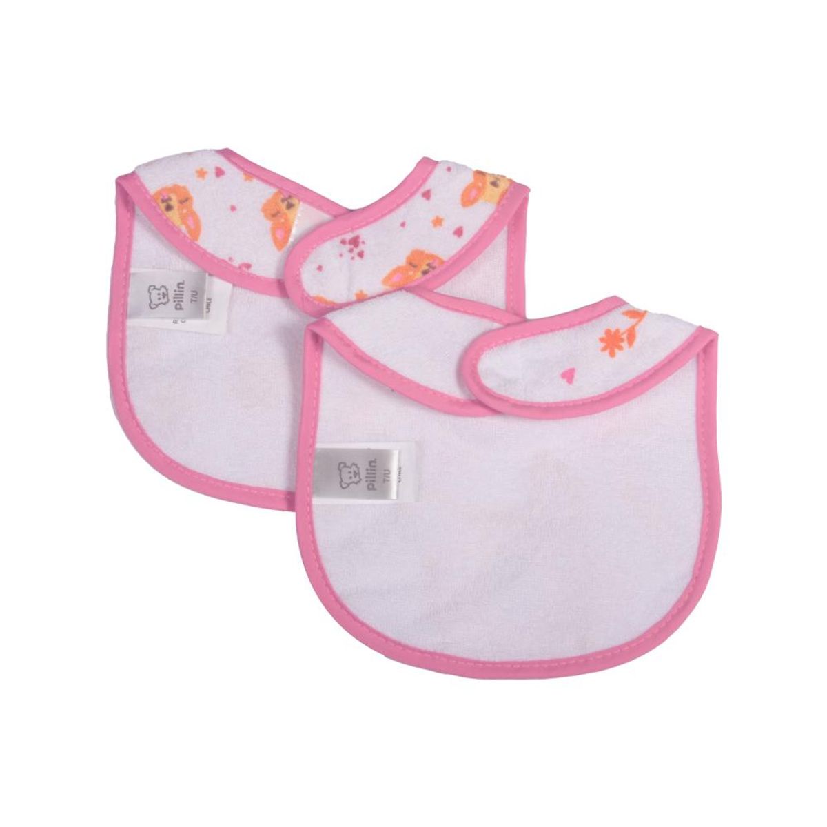 PILLIN - Set 2 Pzas Babero Bebe Niña Multicolor Pillín PILLIN