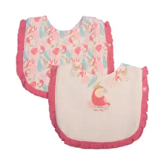 PILLIN - Set 2 Pzas Babero Niña Multicolor Pillín