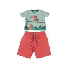 PILLIN - Conjunto Bebe Niño Naranja