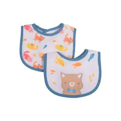 PILLIN - Set 2 Pzas Babero Bebe Niño Multicolor Pillín