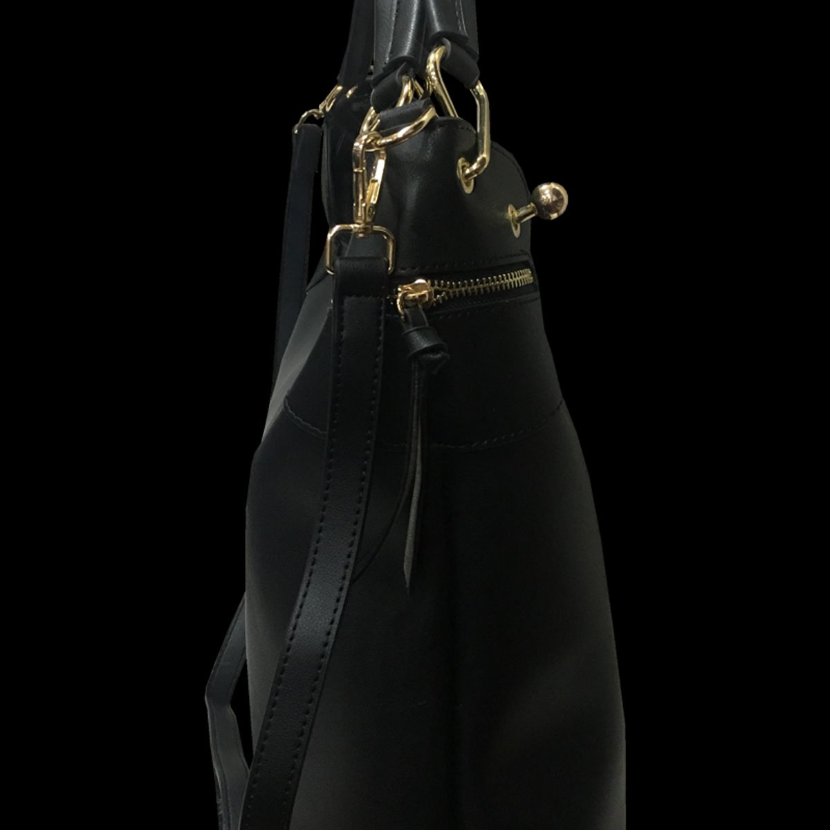 TODOPIEL - Cartera Ecocuero Mujer Negro Todopiel