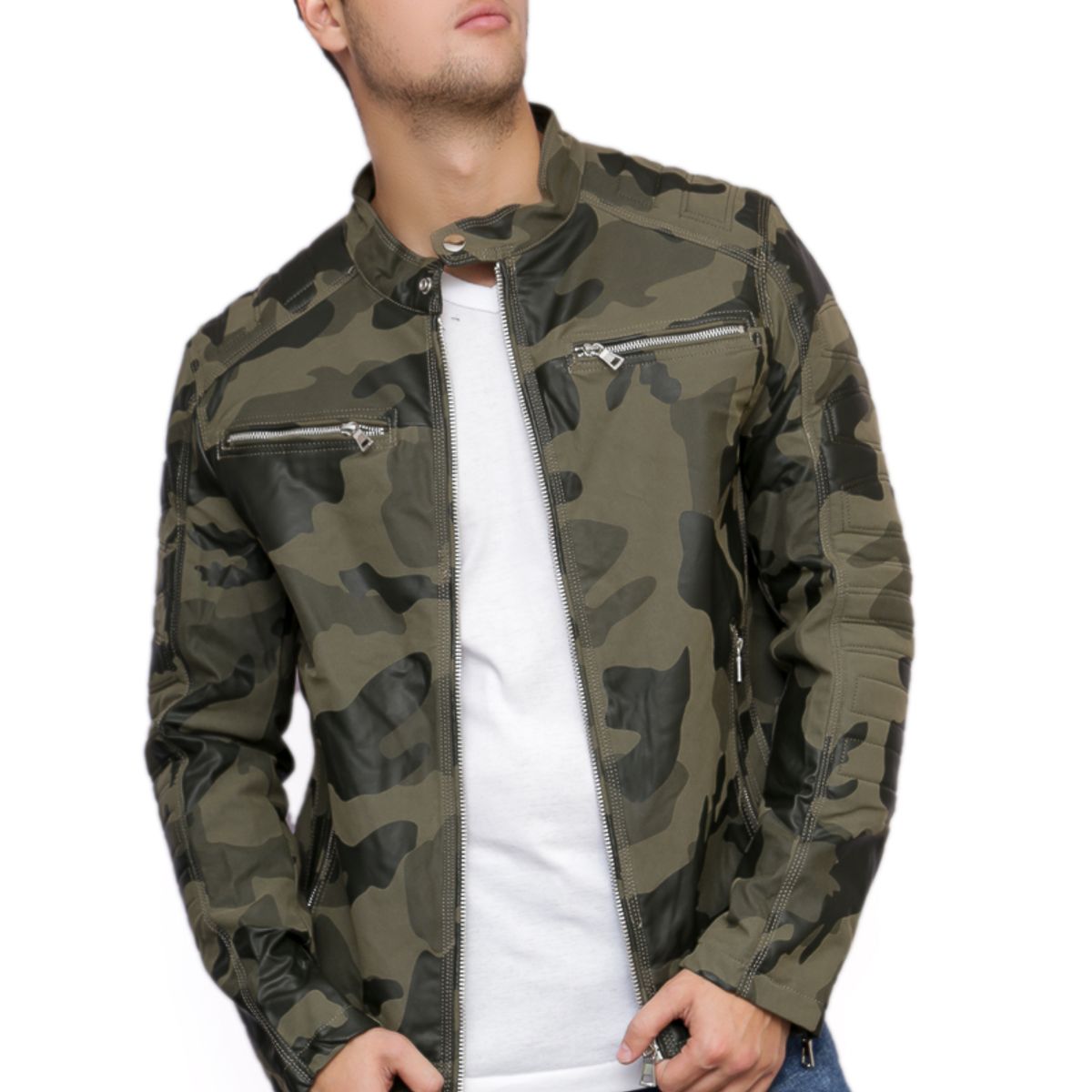TODOPIEL - Chaqueta de Ecocuero Hombre Verde Todopiel