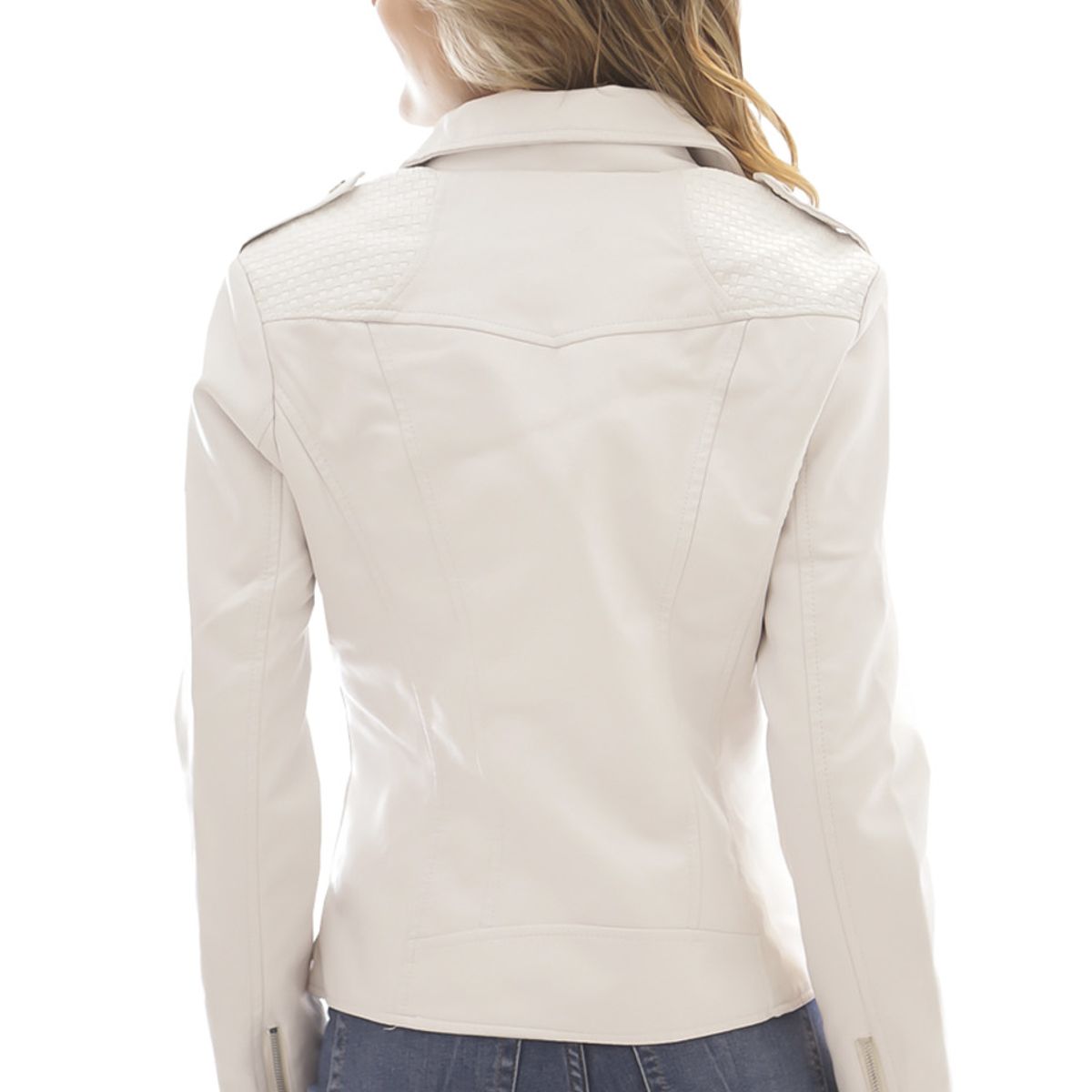 TODOPIEL - Chaqueta de Ecocuero Mujer Blanco Todopiel