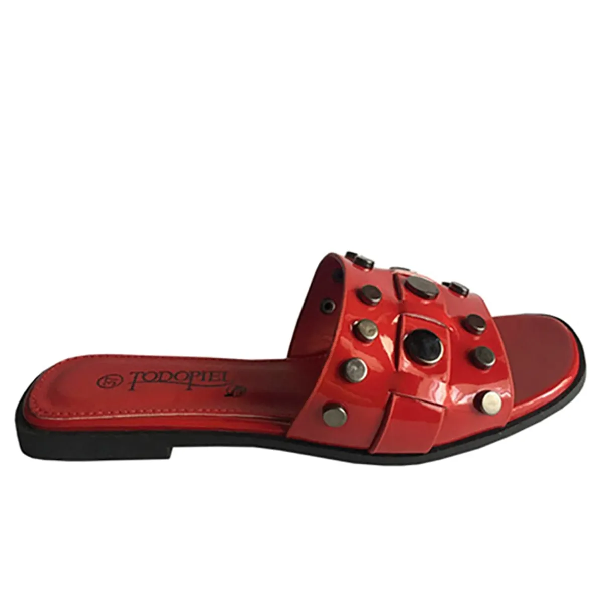 TODOPIEL - Sandalia Mujer Rojo Todopiel
