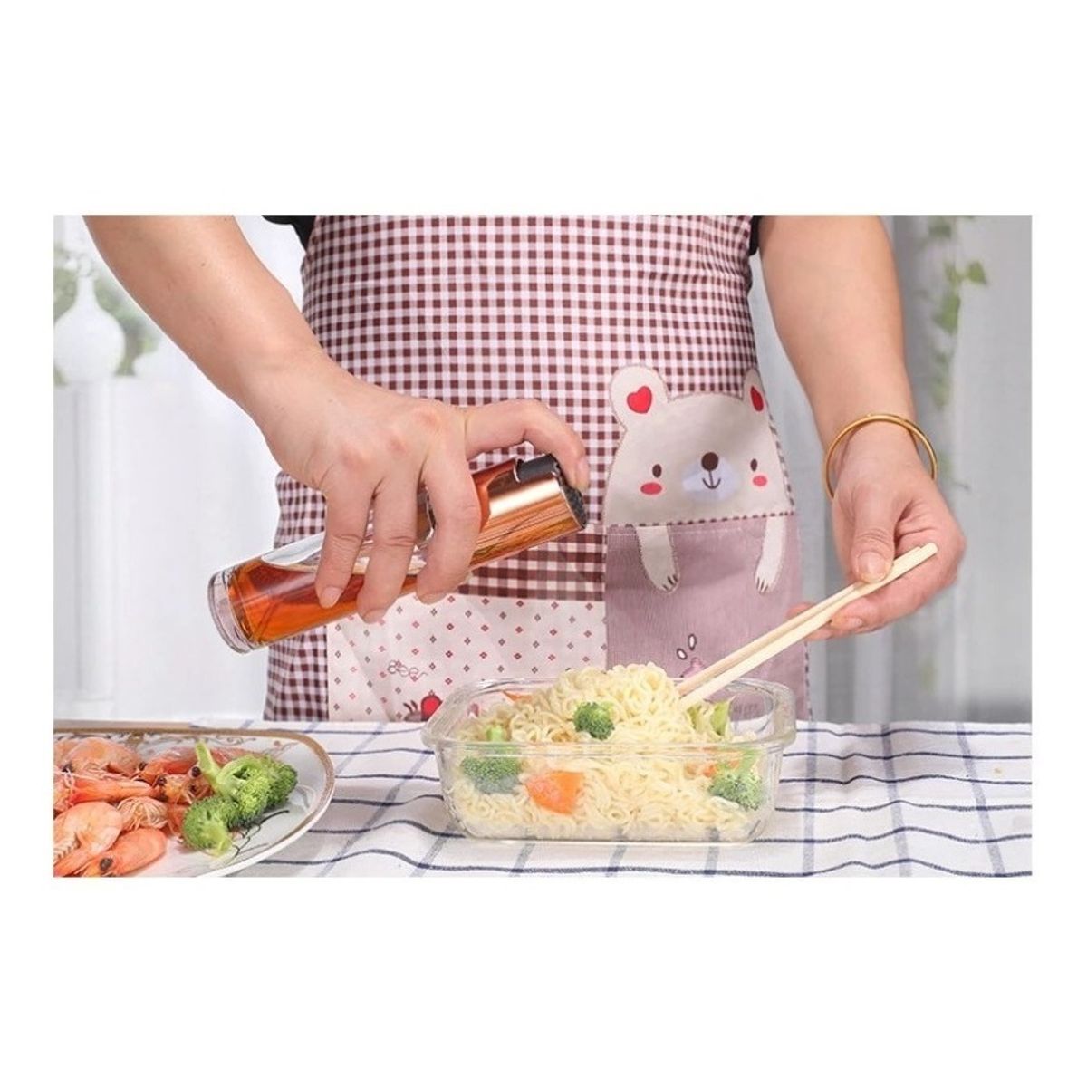 GENERICO - Spray Rociador Pulverizador Dispensador Aceite Vinagre Rose Gold