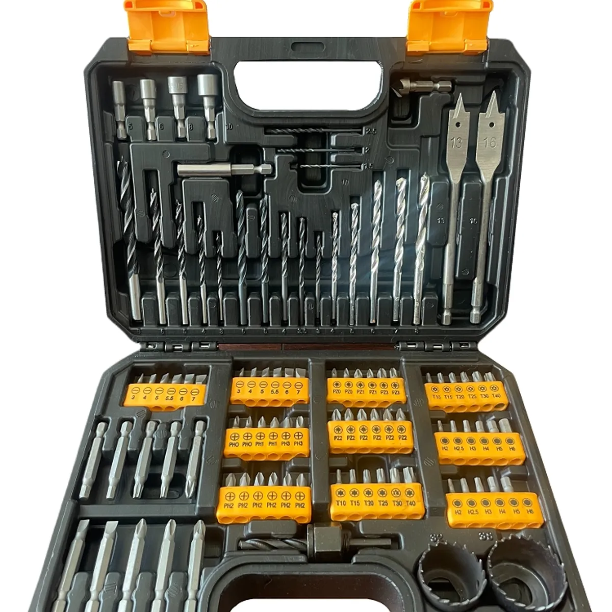 LERNEN - Maletín De 99 Puntas De Taladro, Brocas y Dados