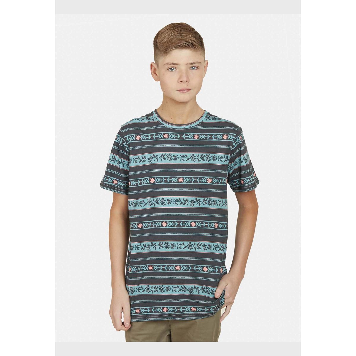 RIP CURL - Polera BOTANICAL STRIPES SS TEE Juvenil Multicolor Rip Curl.