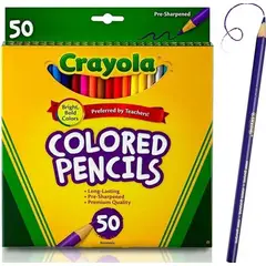 CRAYOLA - 50 Lápices De Colores Colored Pencils