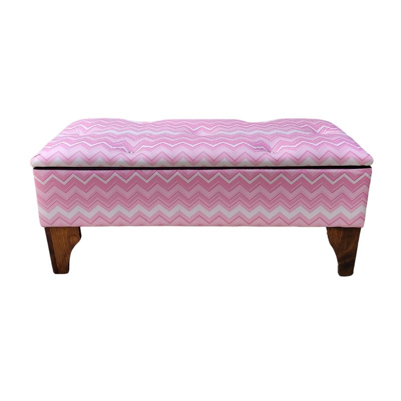 GENERICO - Banqueta Baúl Botone Blondy Eco Cuero Muebles Rimar