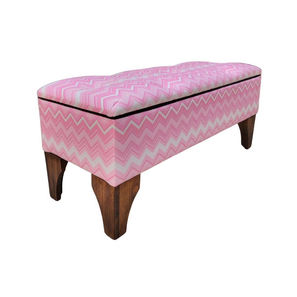 GENERICO - Banqueta Baúl Botone Blondy Eco Cuero Muebles Rimar
