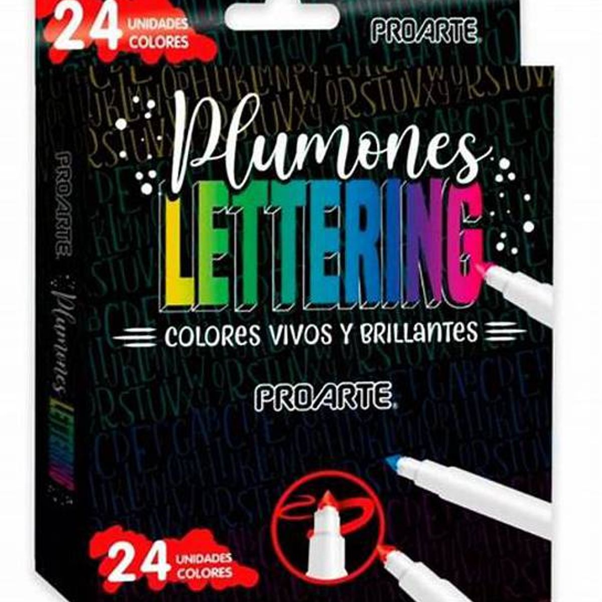 PROARTE - Marcadores Lettering 24 Unidades Proarte