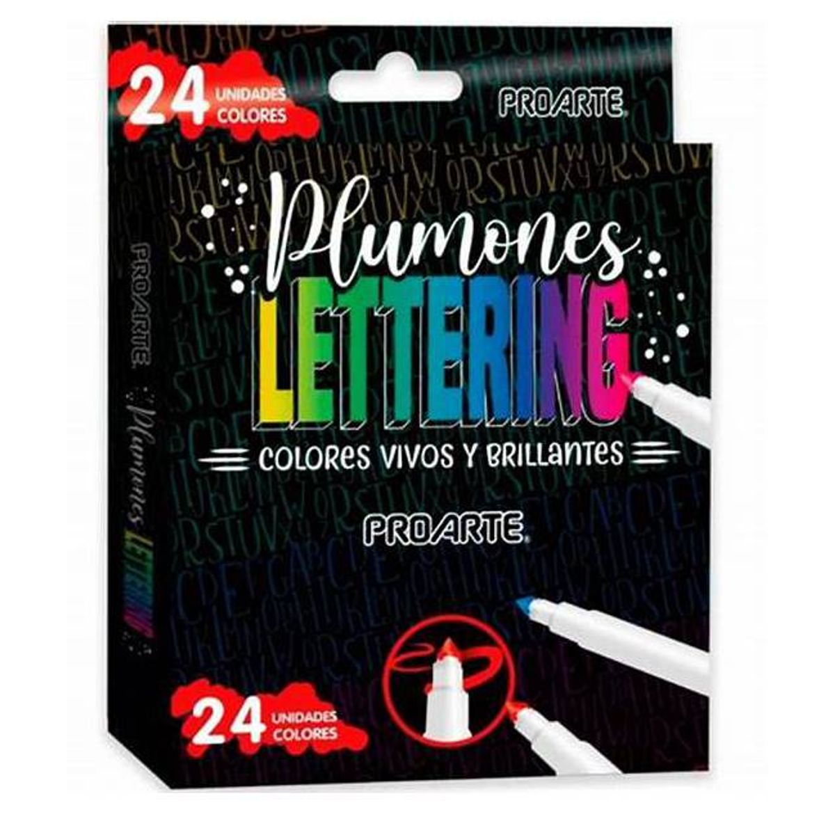PROARTE - Marcadores Lettering 24 Unidades Proarte
