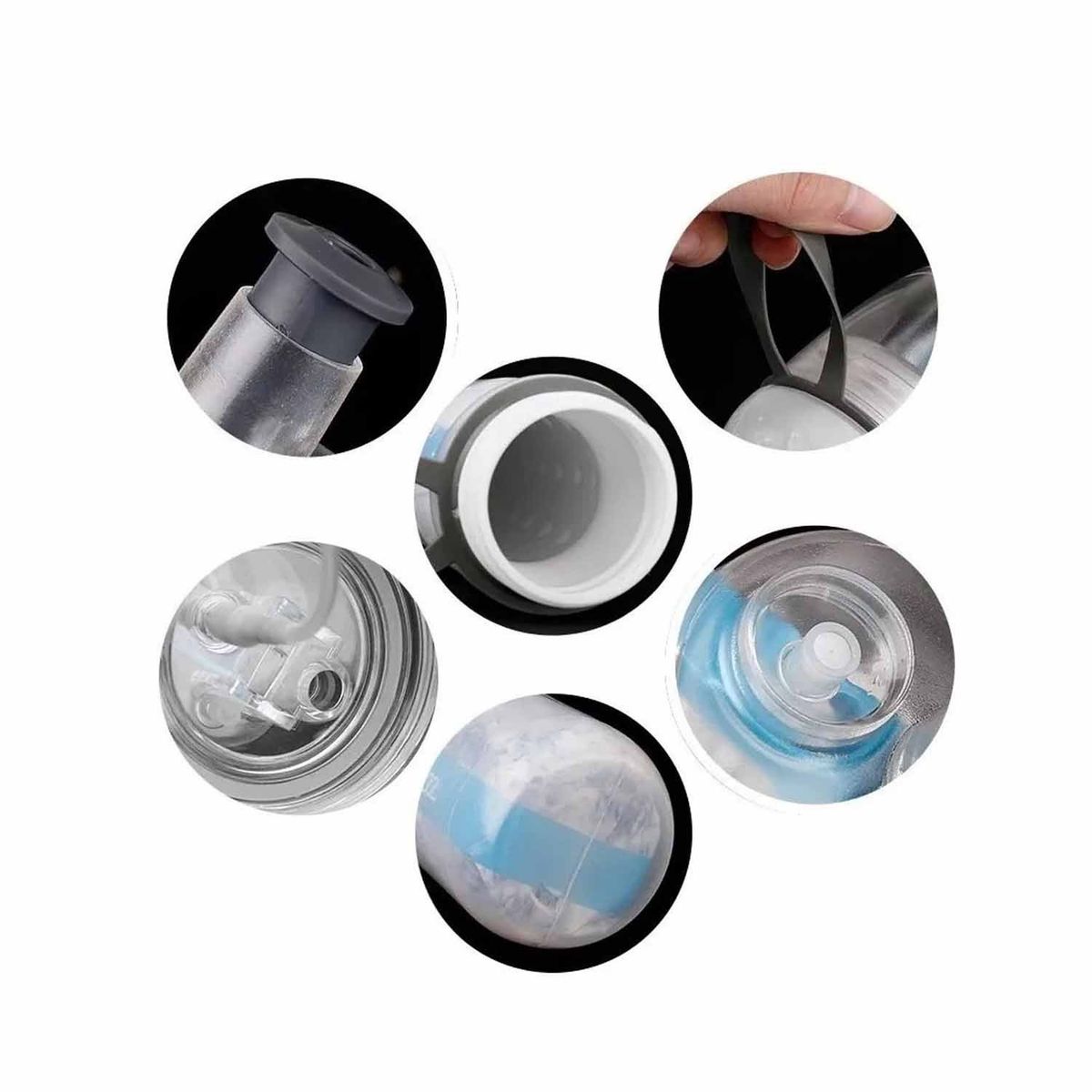 GENERICO - Caramagiola Doble Capa Con Válvula Pull Up Y Spray 500 Ml