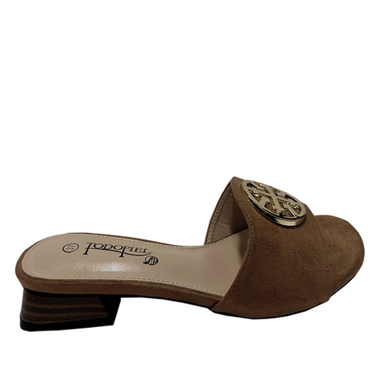 TODOPIEL - Sandalia Gamuza Ecológica ZAZ36 Camel