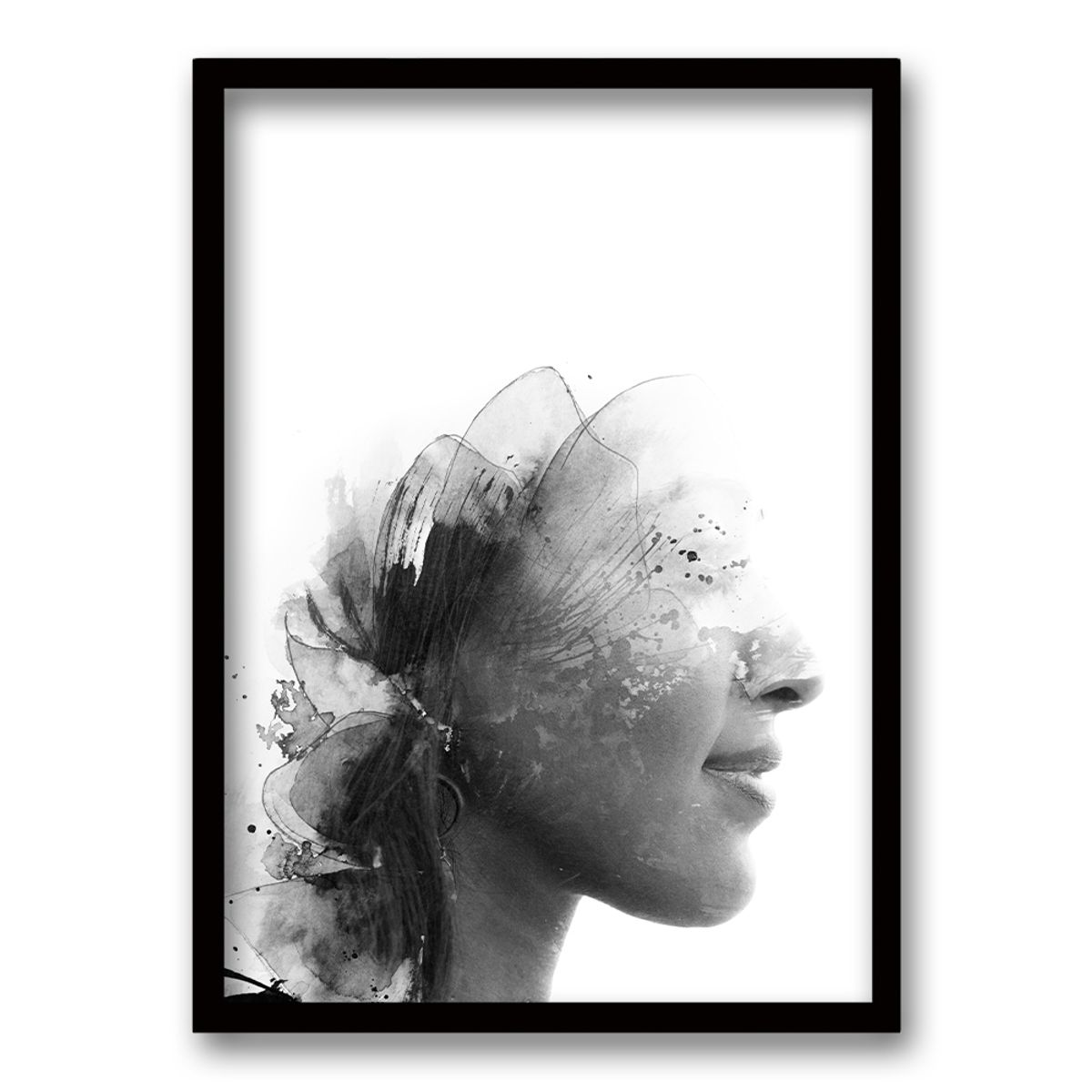 RETELA - Cuadro Fem II - Negro - 70x50 cm