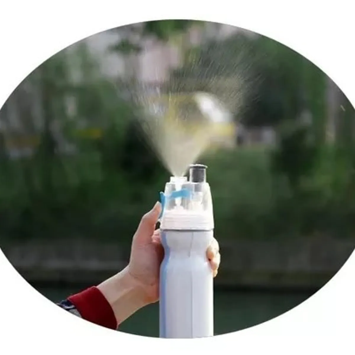 GENERICO - Caramagiola Doble Capa Con Válvula Pull Up Y Spray 500 Ml