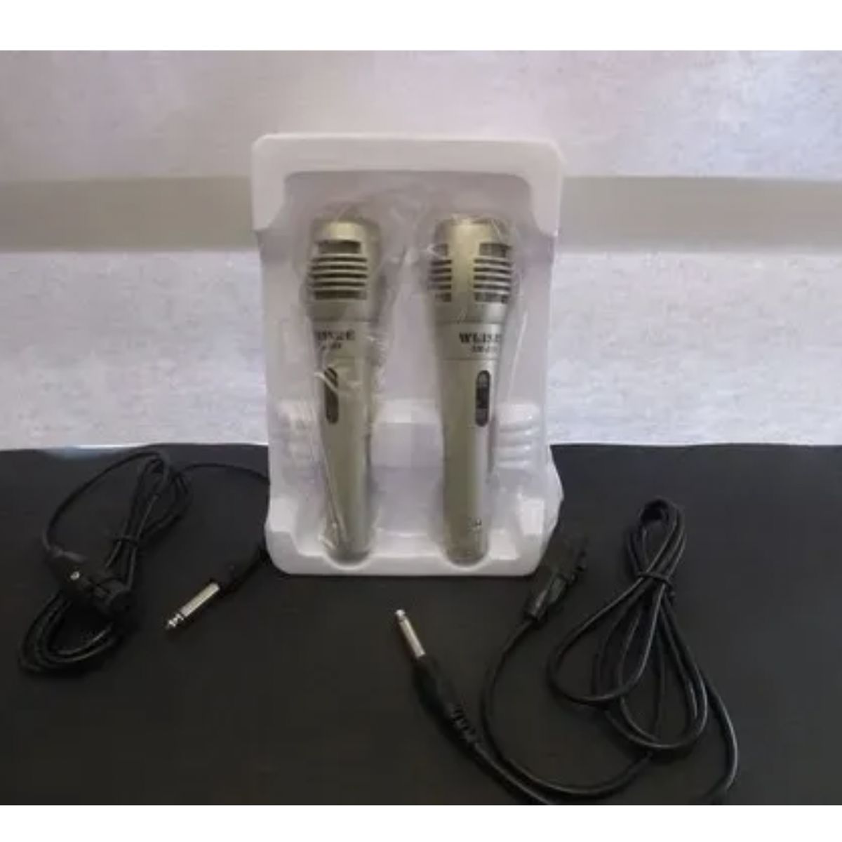 GENERICO - 2 Micrófonos Profesional Dinámico Alámbrico Weisre X2