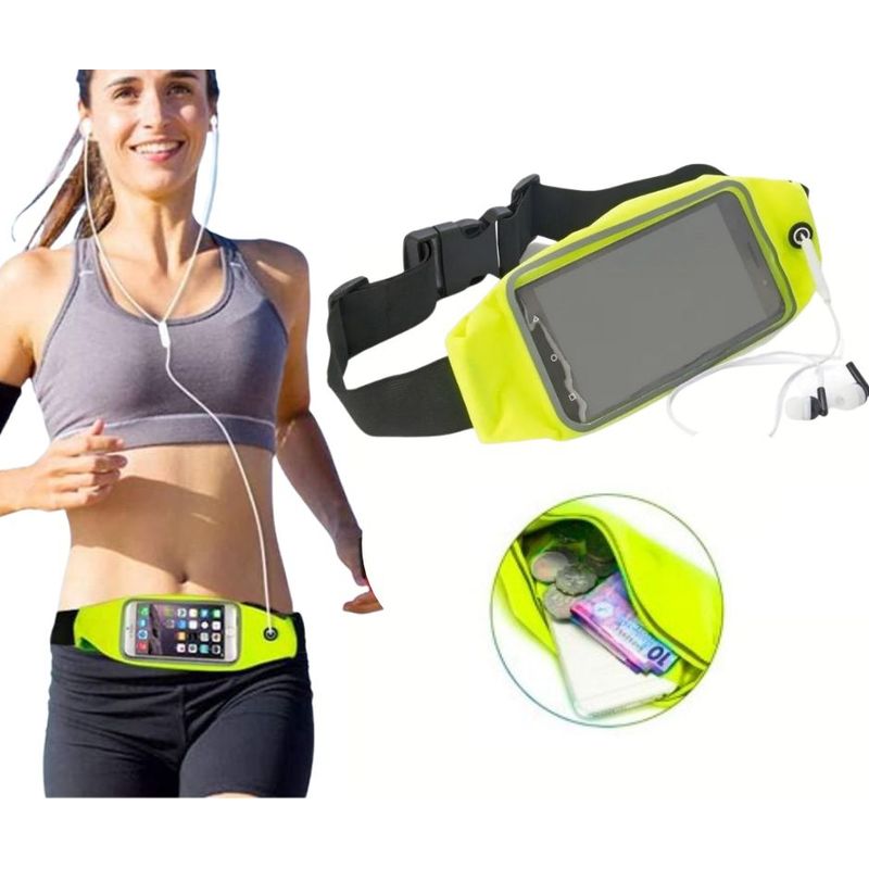 GENERICO - Riñonera Deportiva Impermeable Cinturon Elastico