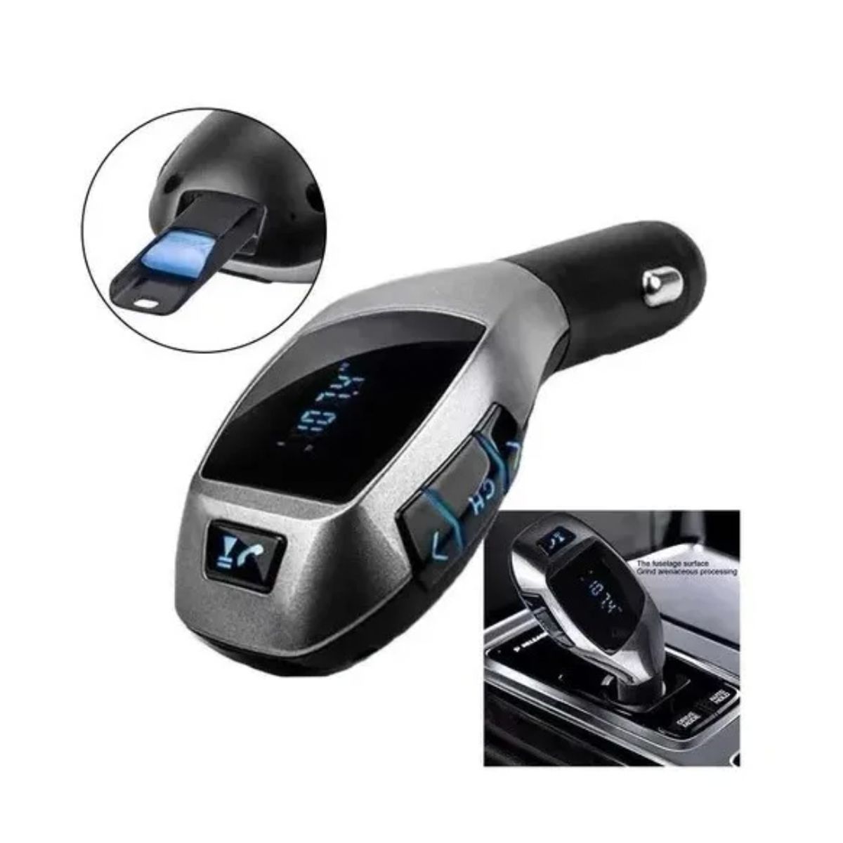 GENERICO - Transmisor Radio Fm Bluetooth Usb Wireless X6