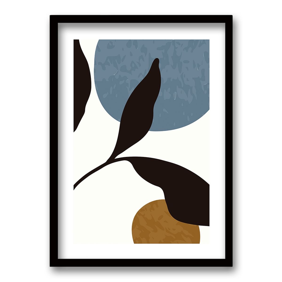 RETELA - Cuadro Black Rama III - Negro - 70x50 cm