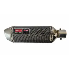GENERICO - TUBO ESCAPE MOTO CARBONO PUNTA ACERO N82RACING