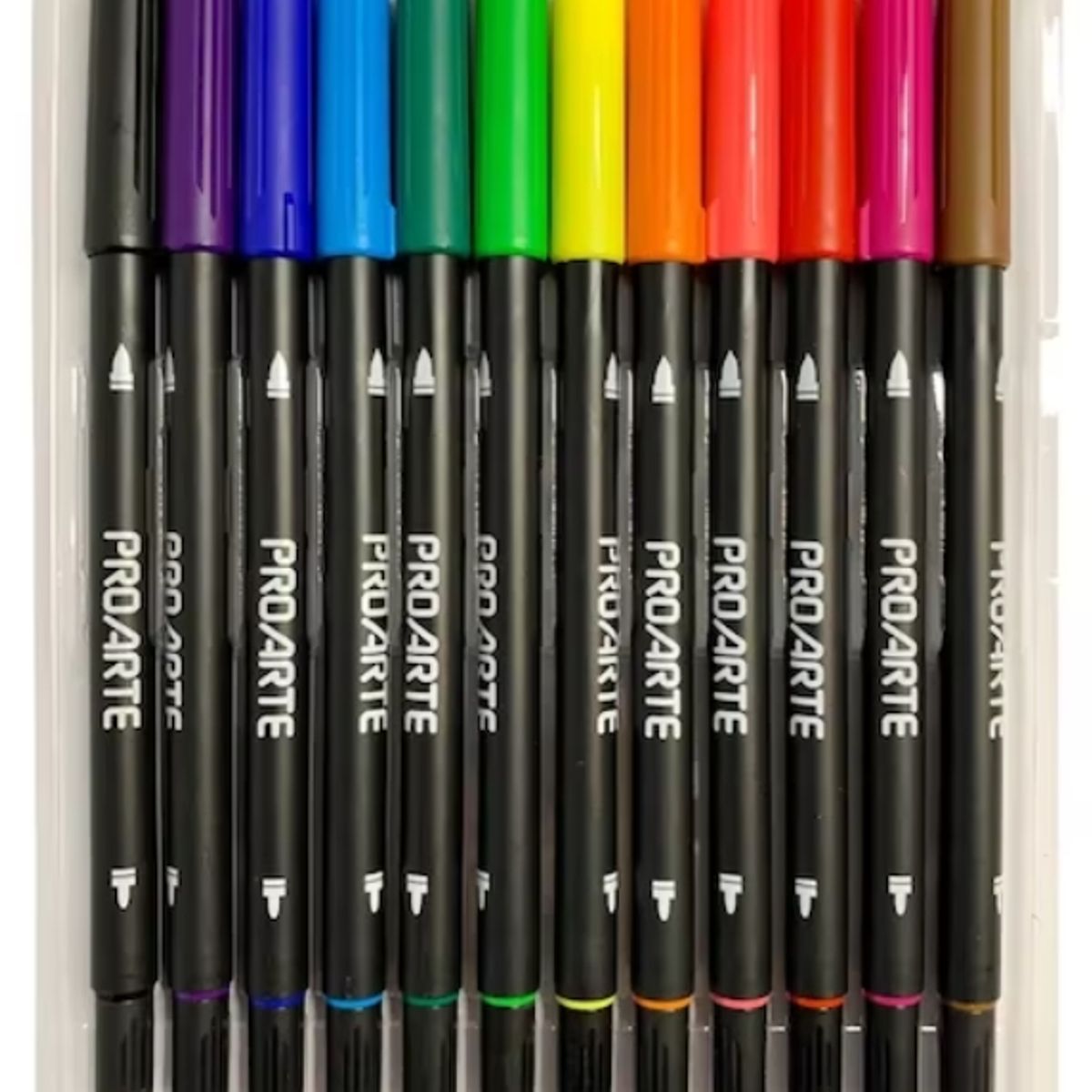 PROARTE - Marcadores Doble Punta 24 Colores Lettering Proarte