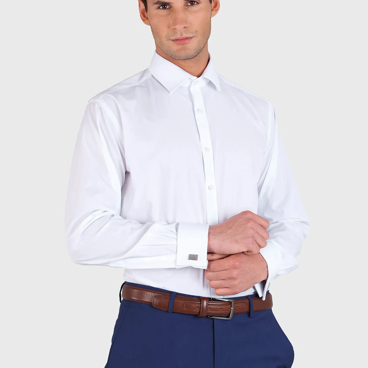 ARROW - Camisa Cuello Italiano Puño Doble Arrow ARROW