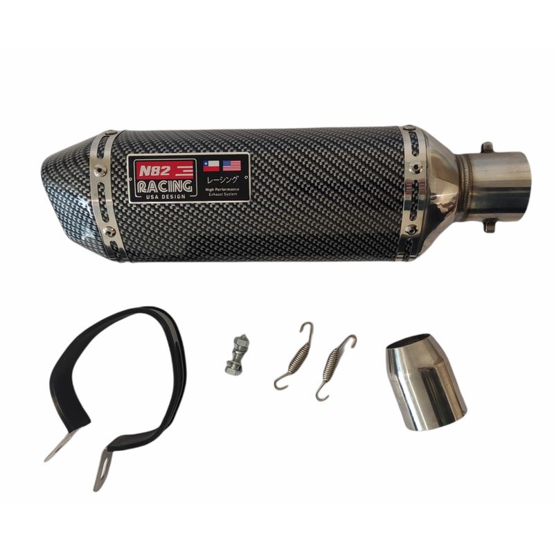 GENERICO - TUBO ESCAPE MOTO CARBONO N82RACING