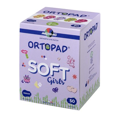 Imagen 2 del producto PARCHE OCULAR ORTOPAD TAMAÑO REGULAR MODELO SOFT GIRLS CAJA 50 UNID.