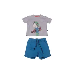 PILLIN - Conjunto Bebe Niño Gris