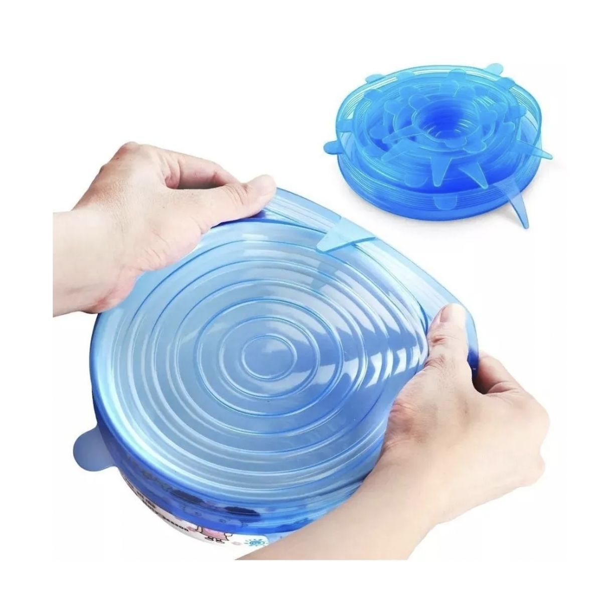 GENERICO - 6 Tapas De Silicona Estiradas Tapas De Ahorro De Alimentos