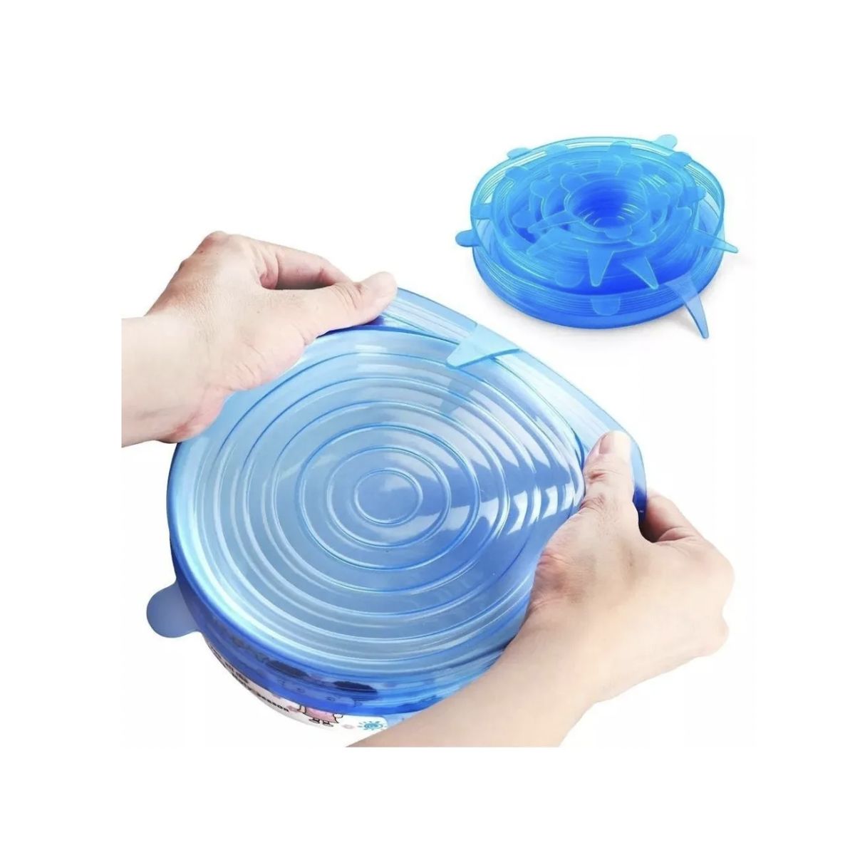 GENERICO - 6 Tapas De Silicona Estiradas Tapas De Ahorro De Alimentos