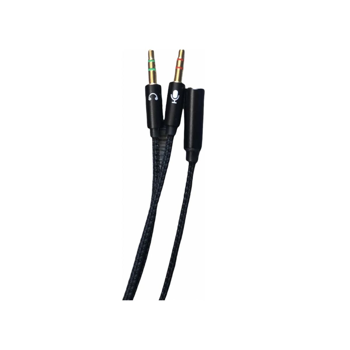 GENERICO - Splitter Adaptador Jack 35mm Divisor De Audio Microfono Pc