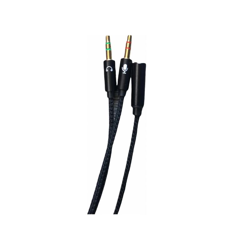 GENERICO - Splitter Adaptador Jack 35mm Divisor De Audio Microfono Pc