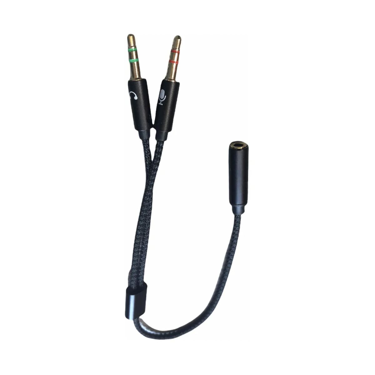 GENERICO - Splitter Adaptador Jack 35mm Divisor De Audio Microfono Pc