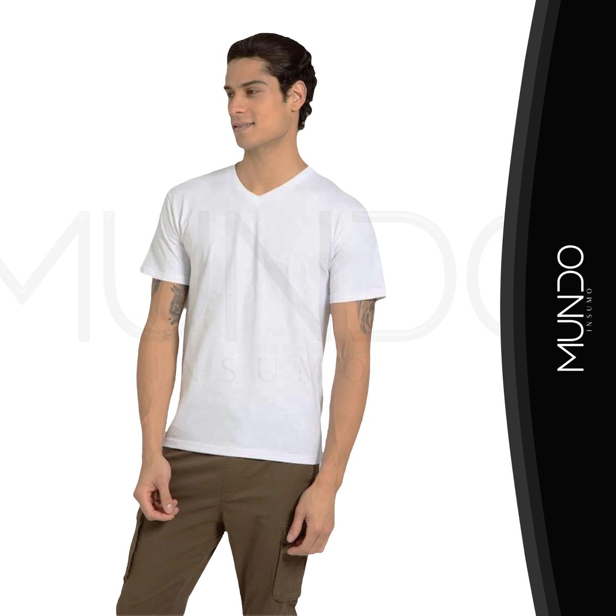 MUNDO INSUMO - Poleras De Algodón Manga Corta Para Estampar