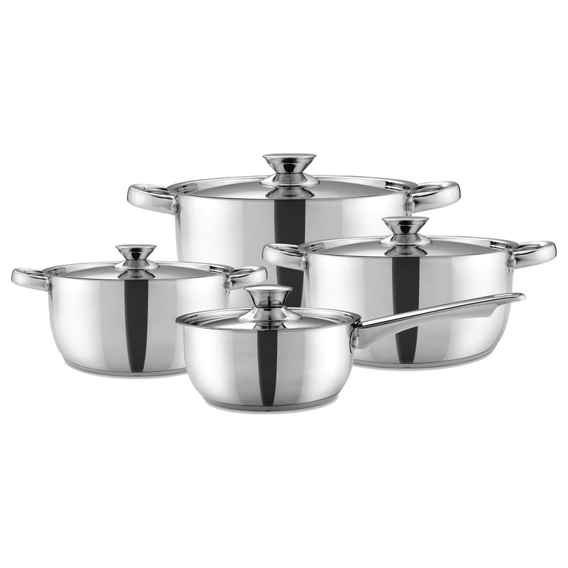 WENS - Batería de cocina 8 piezas modelo 460 Acero Inoxidable