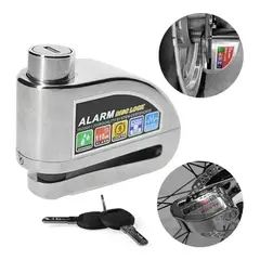 GENERICO - Candado Freno Disco Moto Bici Alarma Antirrobo