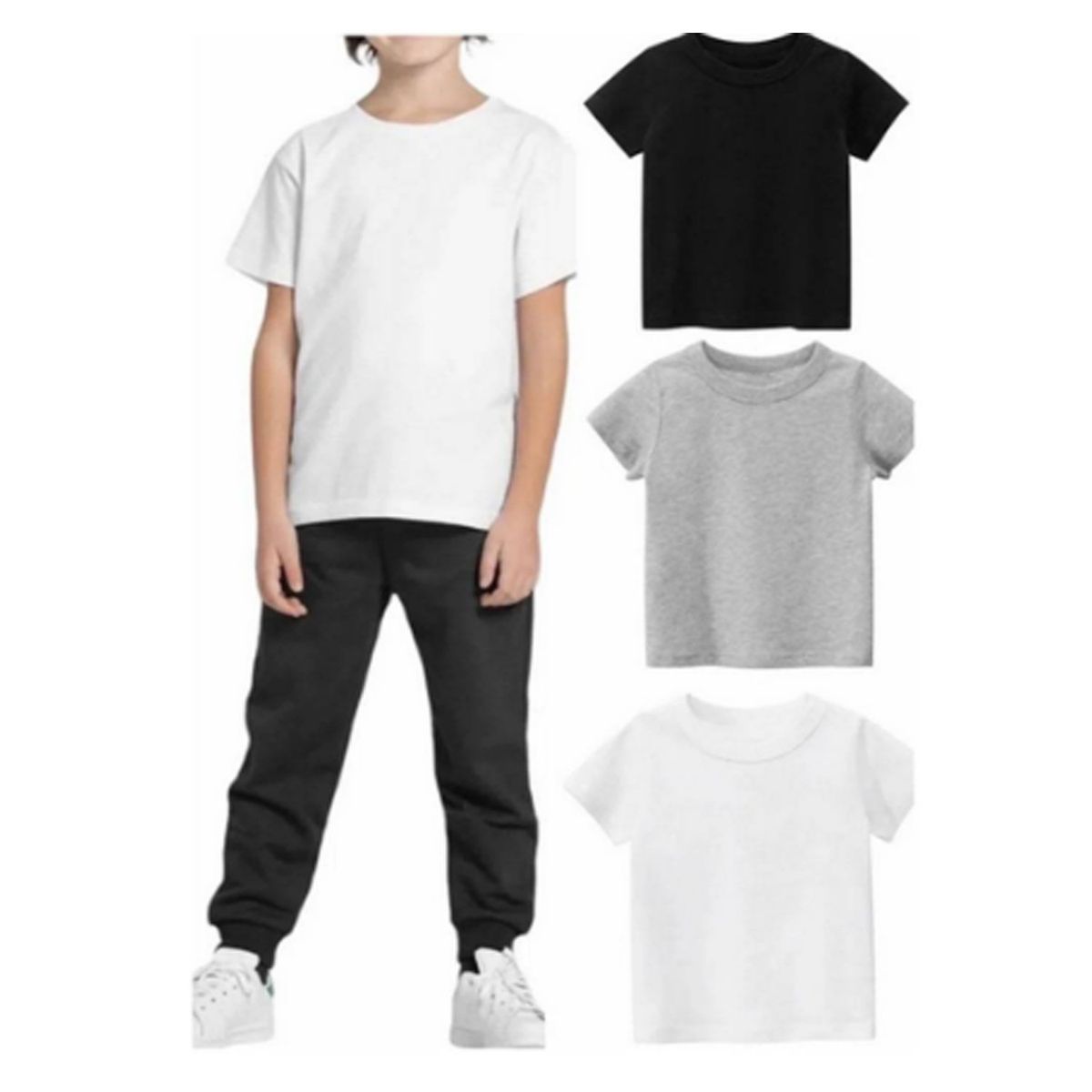 EVERSO - Camiseta para niños y niñas Unisex Algodon