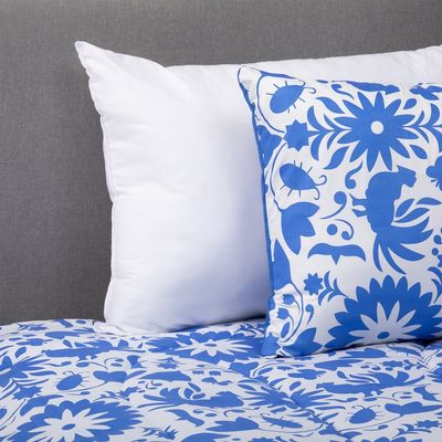 Imagen 2 del producto Plumon Mexico Azul 2 Plazas + Pack Almohadas Blanco