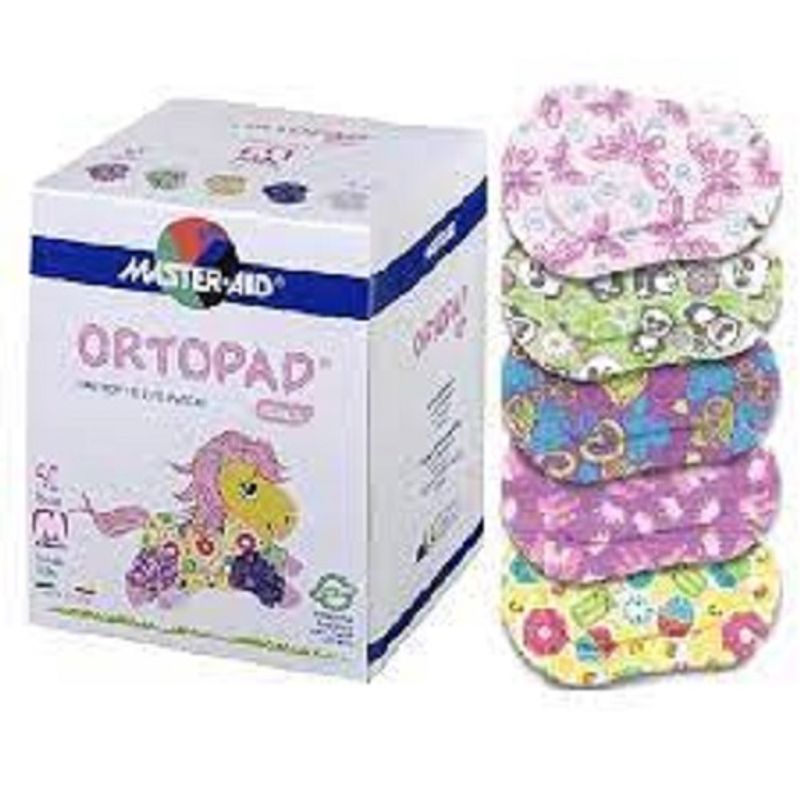GENERICO - PARCHE OCULAR ORTOPAD TAMAÑO MEDIUM MODELO GIRLS CAJA 50 UNIDADES
