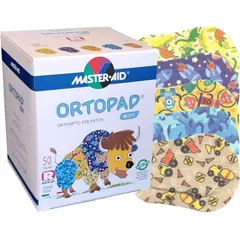 GENERICO - PARCHE OCULAR ORTOPAD TAMAÑO REGULAR MODELO BOYS CAJA 50 UNIDADES