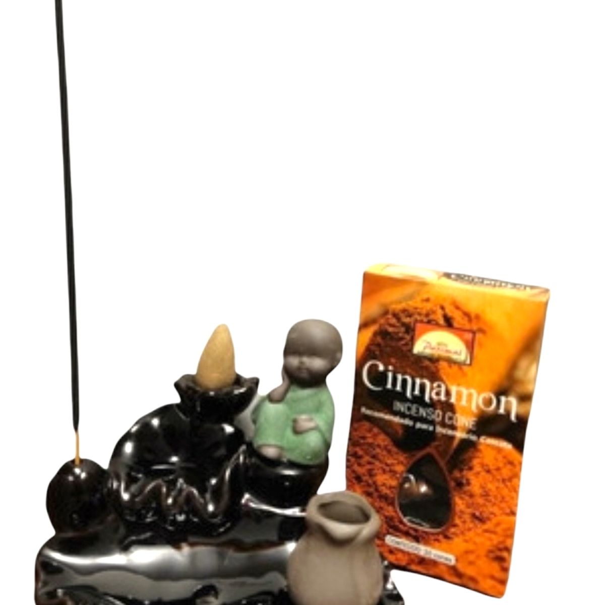 GENERICO - Cascada de humo monje budista con incienso