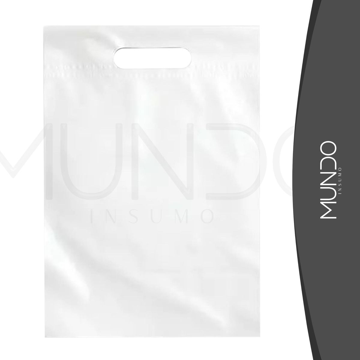 MUNDO INSUMO - Bolsa De Boutique De Plástico 30x40cm 50 Unidades.